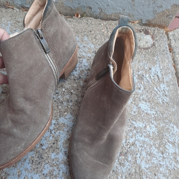 🌟 Paul green munchen suede ankle booties size 6.5 tan - Picture 5 of 10